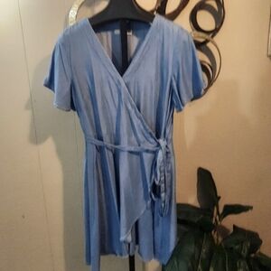 LOFT Lyocell Wrap Around Dress